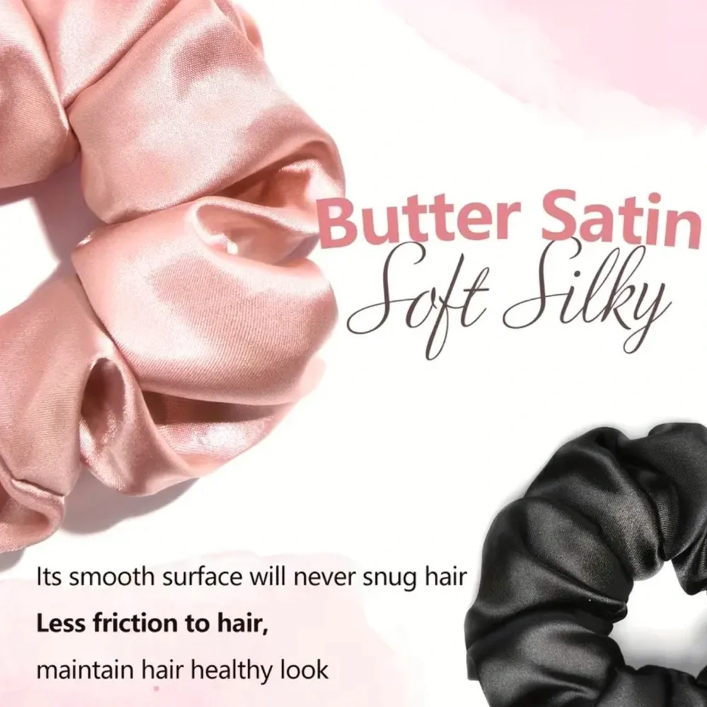 Elle 3pcs Champagne Satin Hair Care Sleep Set